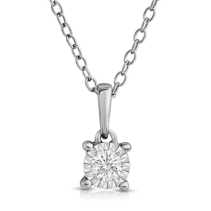 Miracle Set Diamond Solitaire Pendant Collection