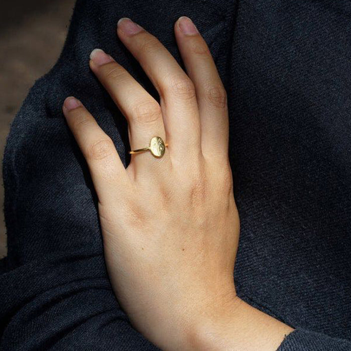 Mixed Metal Flower Ring