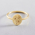 Mixed Metal Flower Ring