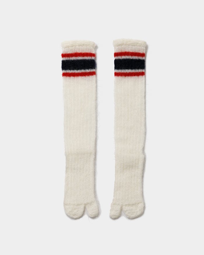 mohair game tabi knitted socks
