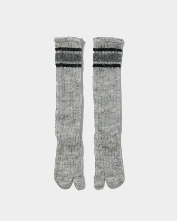 mohair game tabi knitted socks