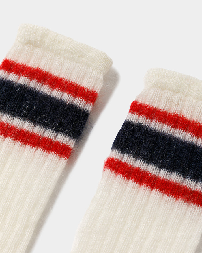 mohair game tabi knitted socks