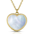 Mother of Pearl Heart Necklace