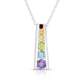 Multi-color Gemstone Necklace- Final Sale