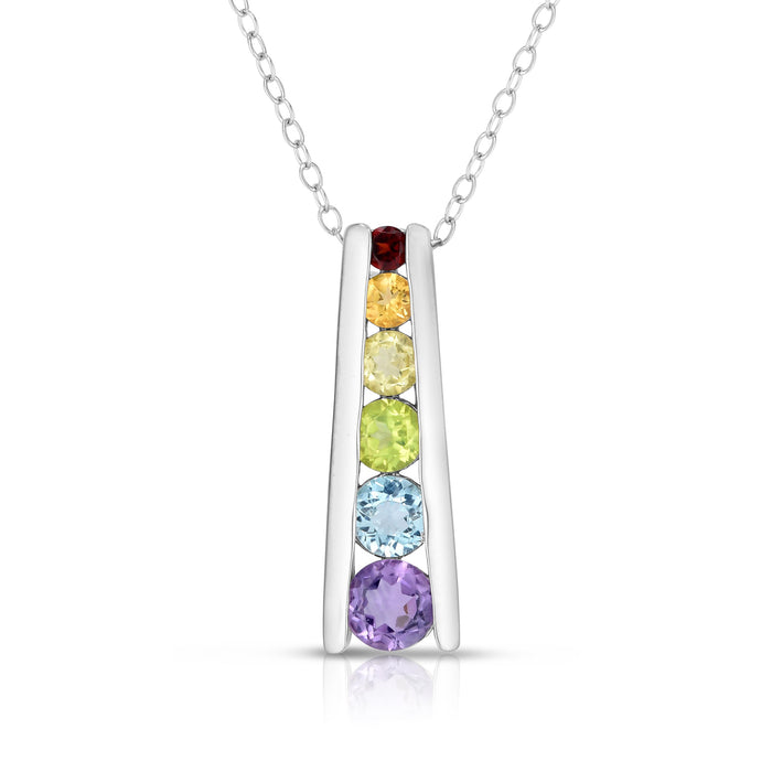 Multi-color Gemstone Necklace- Final Sale