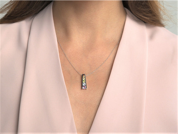 Multi-color Gemstone Necklace- Final Sale