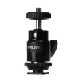 Nanlite Mini Ball Head with Hot Shoe Adapter and 1/4''-20 Mount