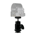 Nanlite Pavotube Transparent Polycarbonate Clip and Mini Ball Head with Hot Shoe Adapter