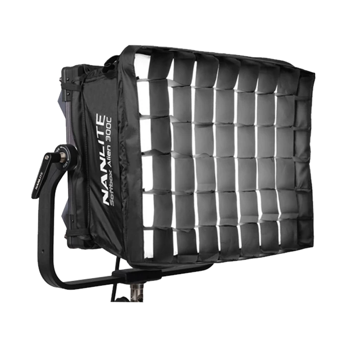 Nanlite Pop-Up Softbox and Grid for the Alien 300C LED Panel Light