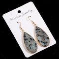 Natural Stone Eardrops 22x45mm