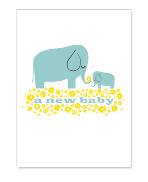New Baby Elephant Card