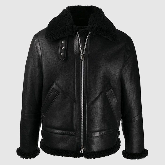 Best Shearling Leather Bomber Jacket & coat