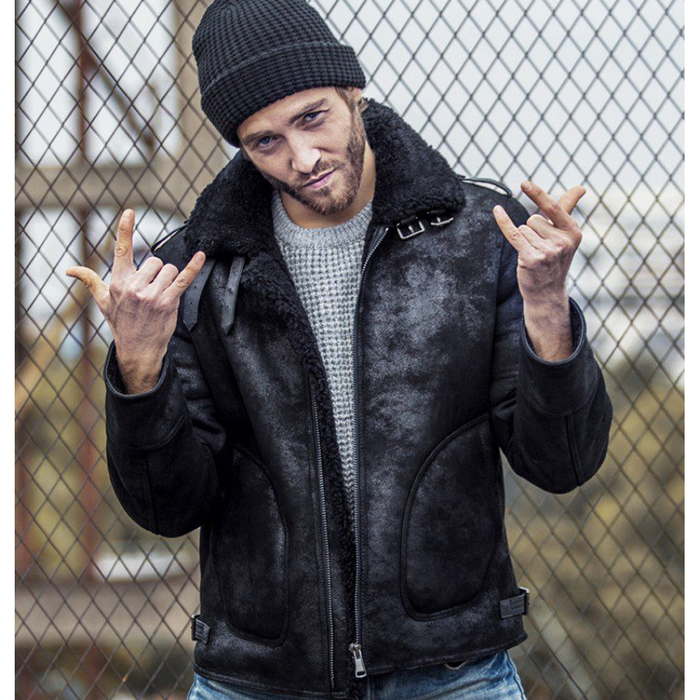 Best Shearling Leather Bomber Jacket & coat