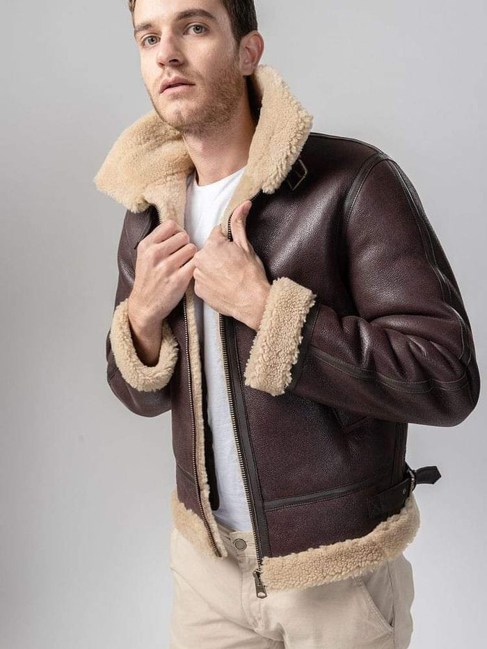 shearling leather jacket