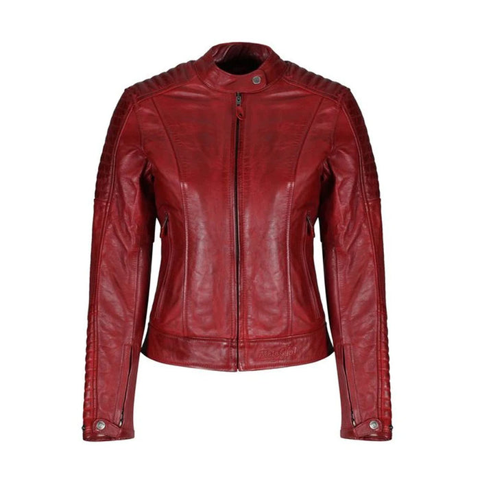 New Lambskin Red B3 Motorcycle Leather Biker Jacket For Women