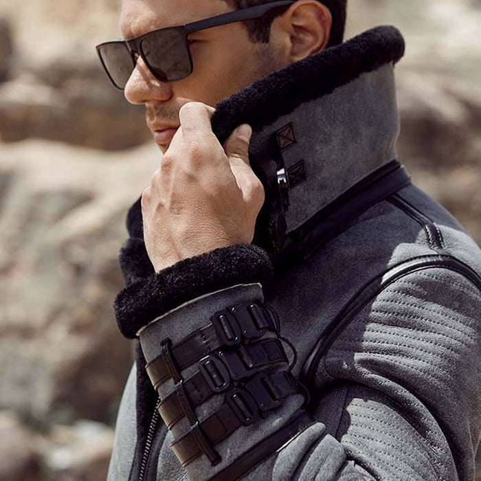 Best Shearling Leather Bomber Jacket & coat