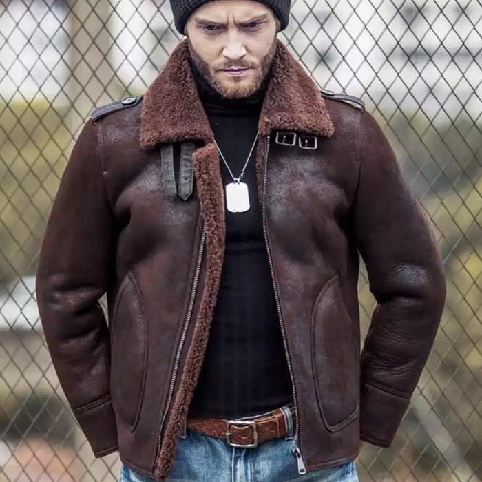 Best Shearling Leather Bomber Jacket & coat