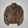 New Men Sheepskin B3 Bomber Flying RAF Aviator Leather Jacket