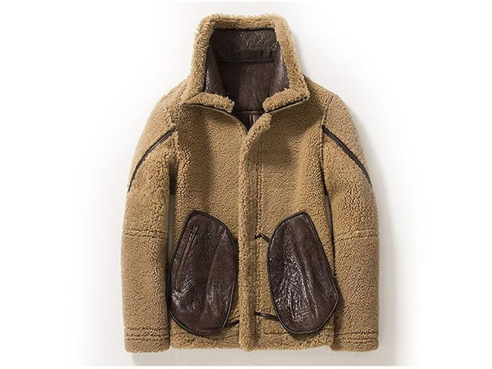 leather jacket with fur