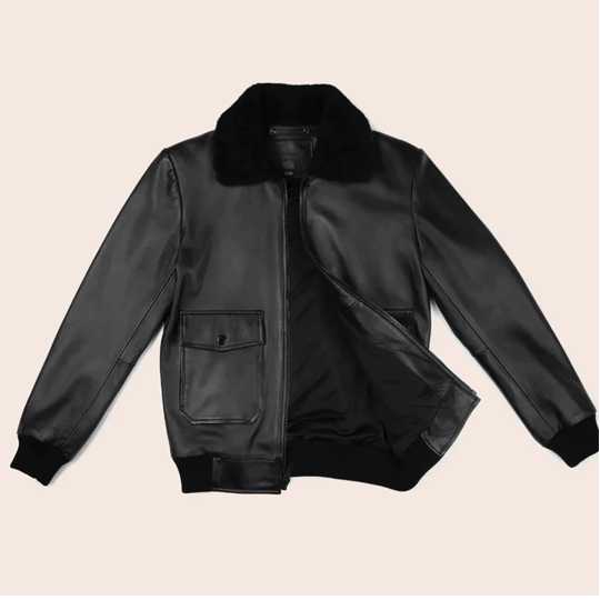 Best Shearling Leather Bomber Jacket & coat  New Men's Flying Sheepskin Aviator Leather Bomber Jacket