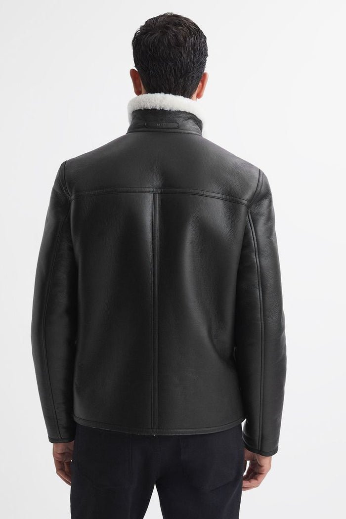 sheepskin leather jacket