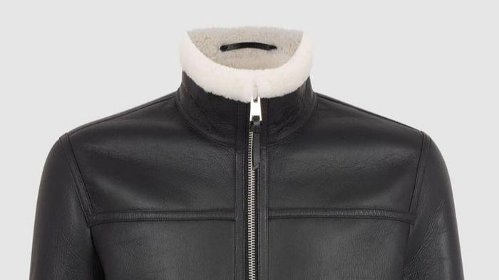 sheepskin leather jacket
