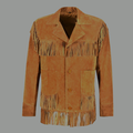 New Sheepskin Suede Leather Bomber Shirt Jeans Style Biker Jacket For Men's