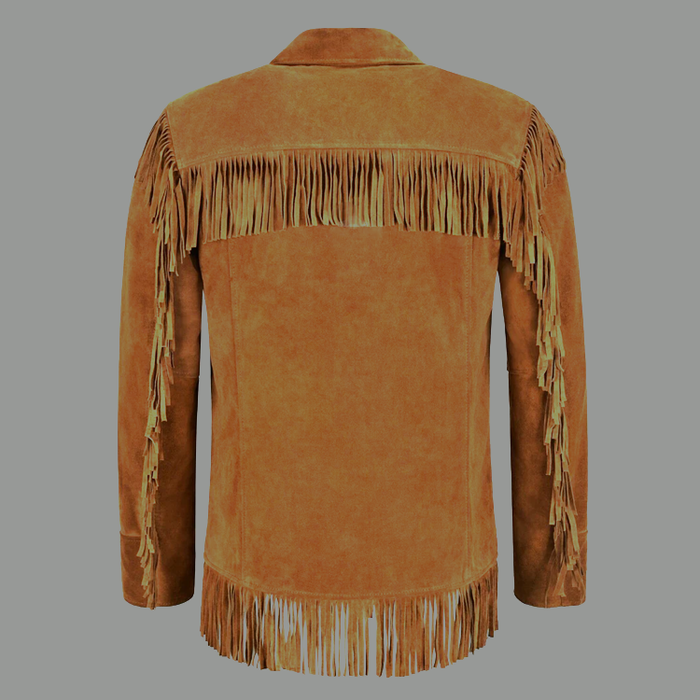 New Sheepskin Suede Leather Bomber Shirt Jeans Style Biker Jacket For Men's
