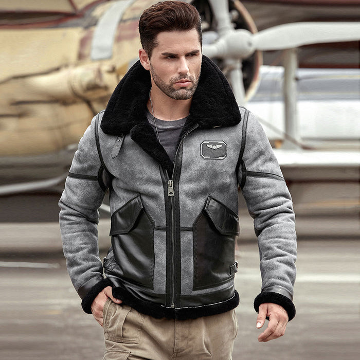 Best Shearling Leather Bomber Jacket & coat