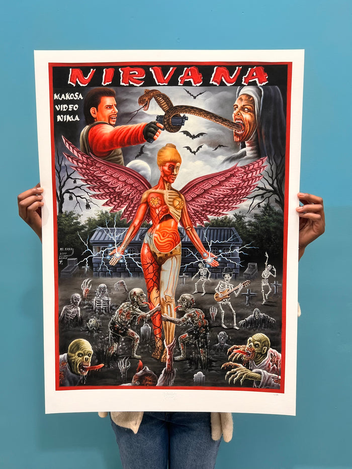 Nirvana - Limited Edition Archival Giclée Print from Static Medium by Mr. Nana Agyq