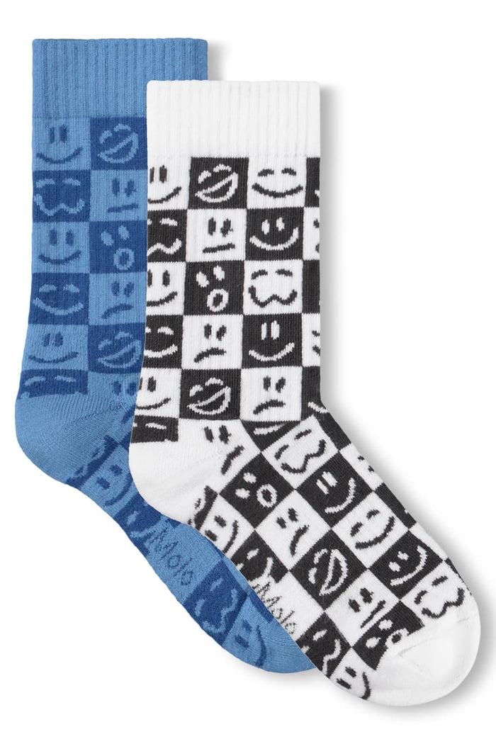 Norman 2pc Socks - Blue/White