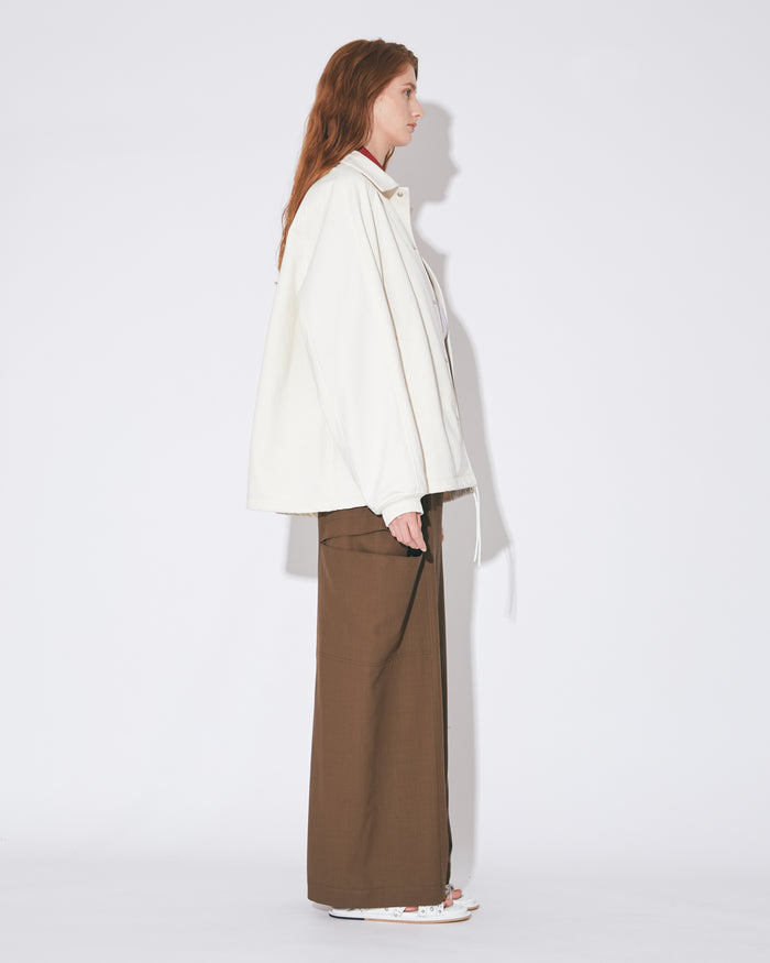 nylon shrink sweat  coach jacket