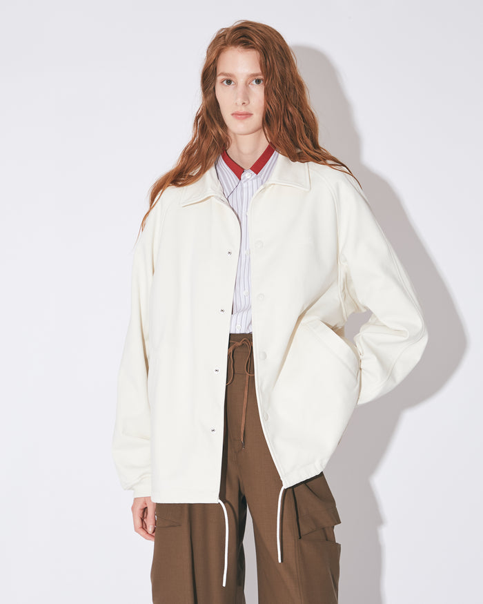 nylon shrink sweat  coach jacket