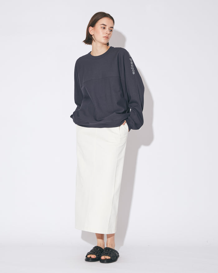 nylon shrink sweat straight sailor skirt