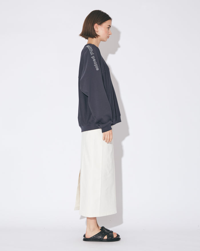 nylon shrink sweat straight sailor skirt