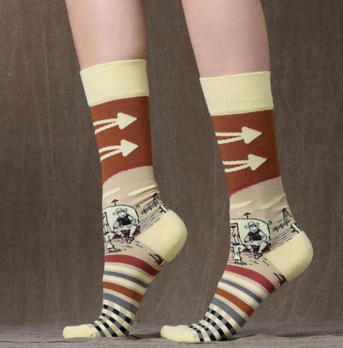 Oil Camp Sock - Double D Ranch - SOCK-263M