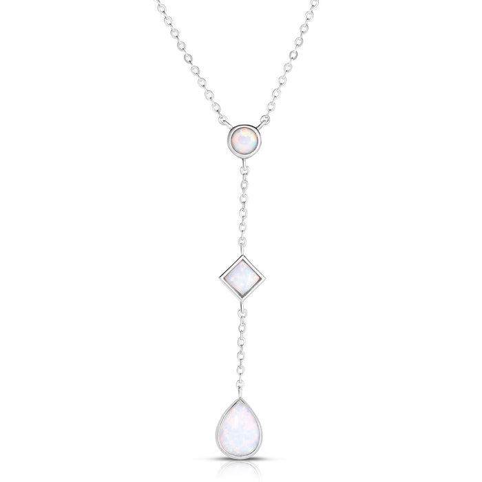 Opal Lariat Necklace