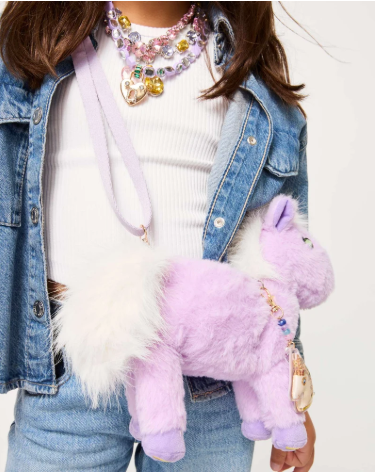 Opal Plush Unicorn Bag