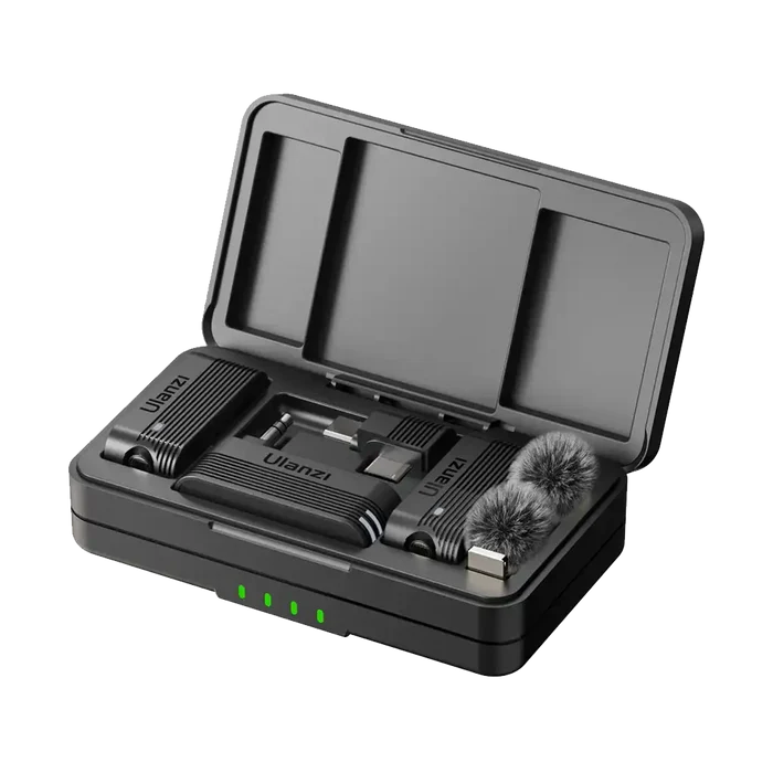 Open Box - Ulanzi A100 2-Person Wireless Microphone System for Cameras and Mobile Devices (2.4 GHz)