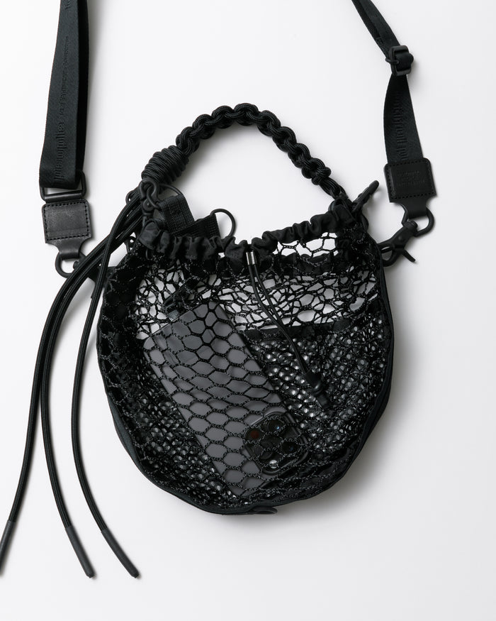 over engineering mini drawstring bag