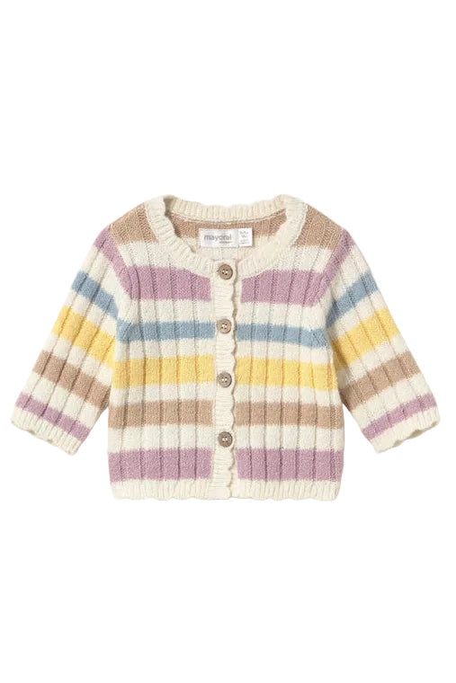 Pastel Stripes Baby Cardigan