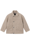 Beige peacoat for boys