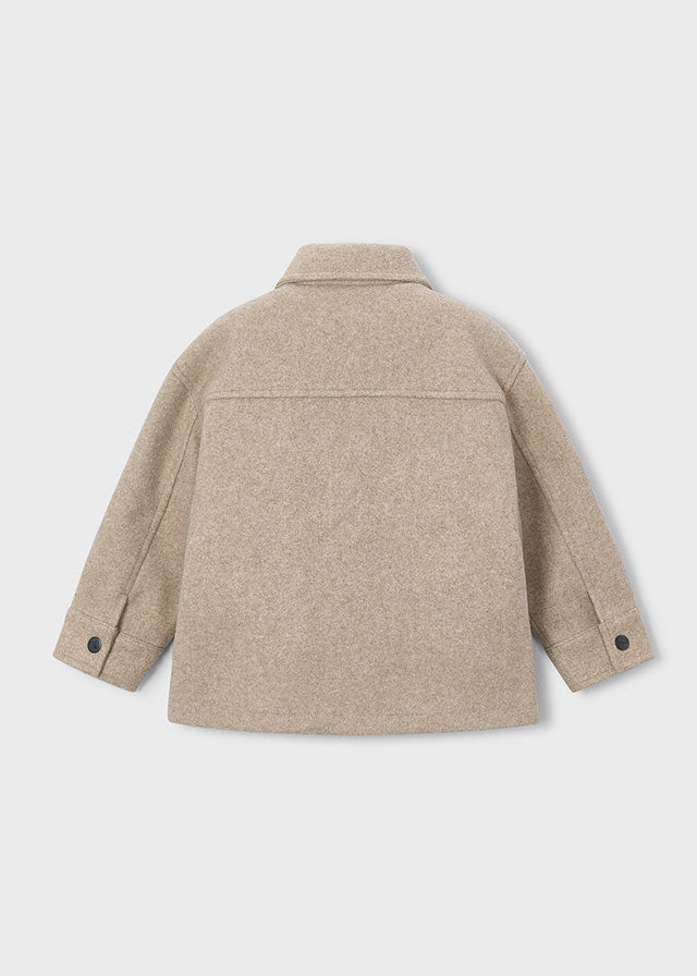 Beige peacoat for boys