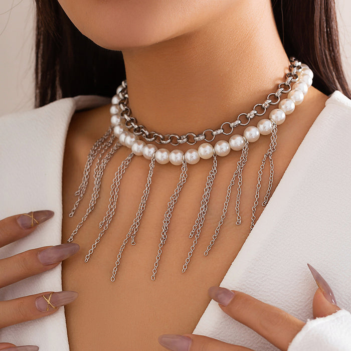 Pearl Collection Double-layer Retro Necklace