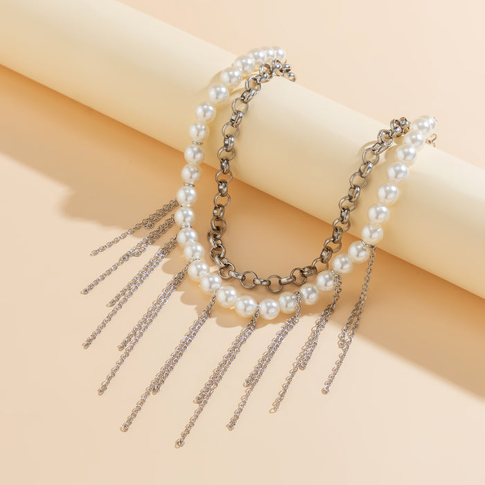 Pearl Collection Double-layer Retro Necklace