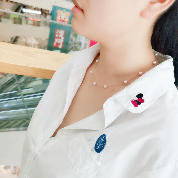 Pearl Collection Gypsophila Necklace
