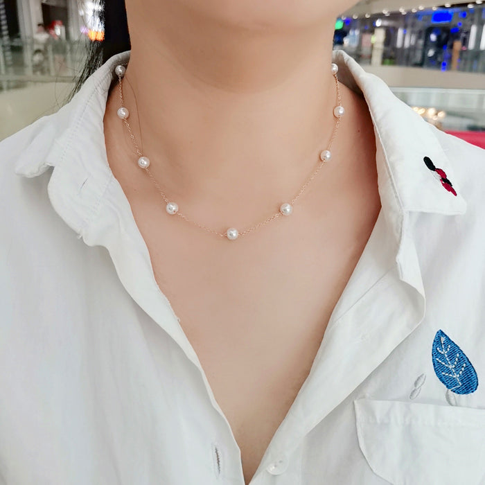 Pearl Collection Gypsophila Necklace
