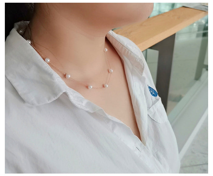 Pearl Collection Gypsophila Necklace