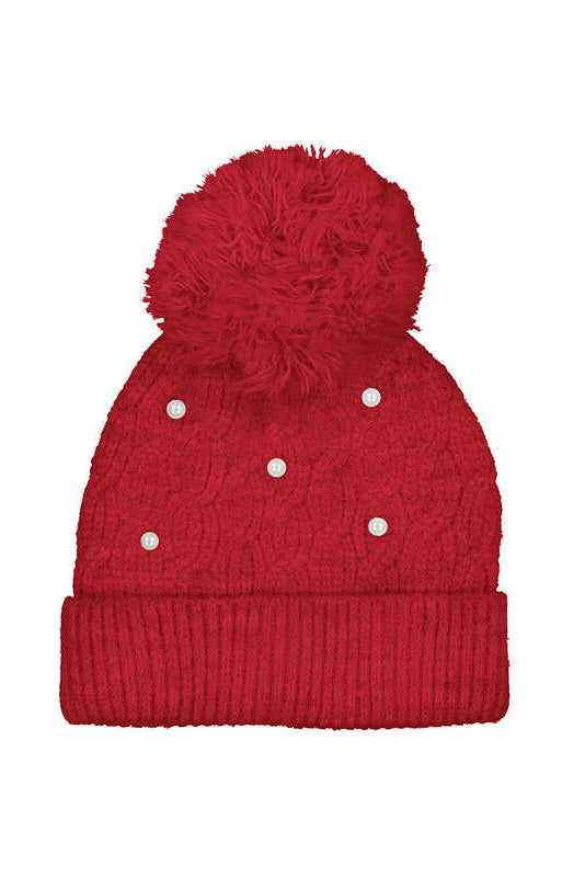 Red Pearl Beanie