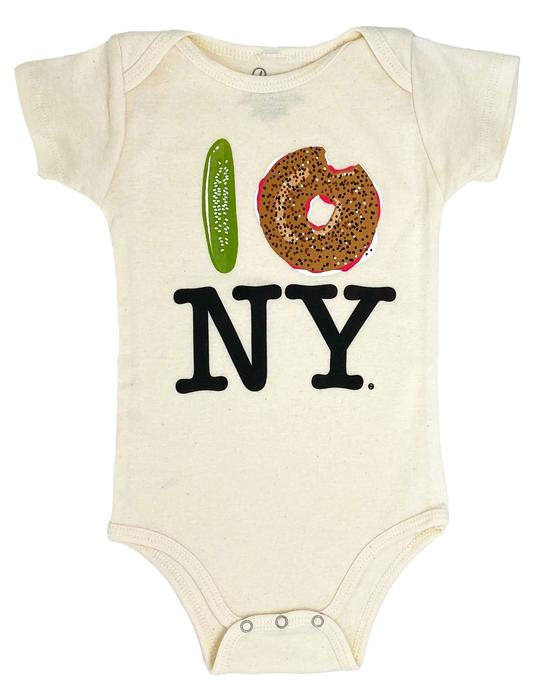 Pickle Bagel NY Onesie